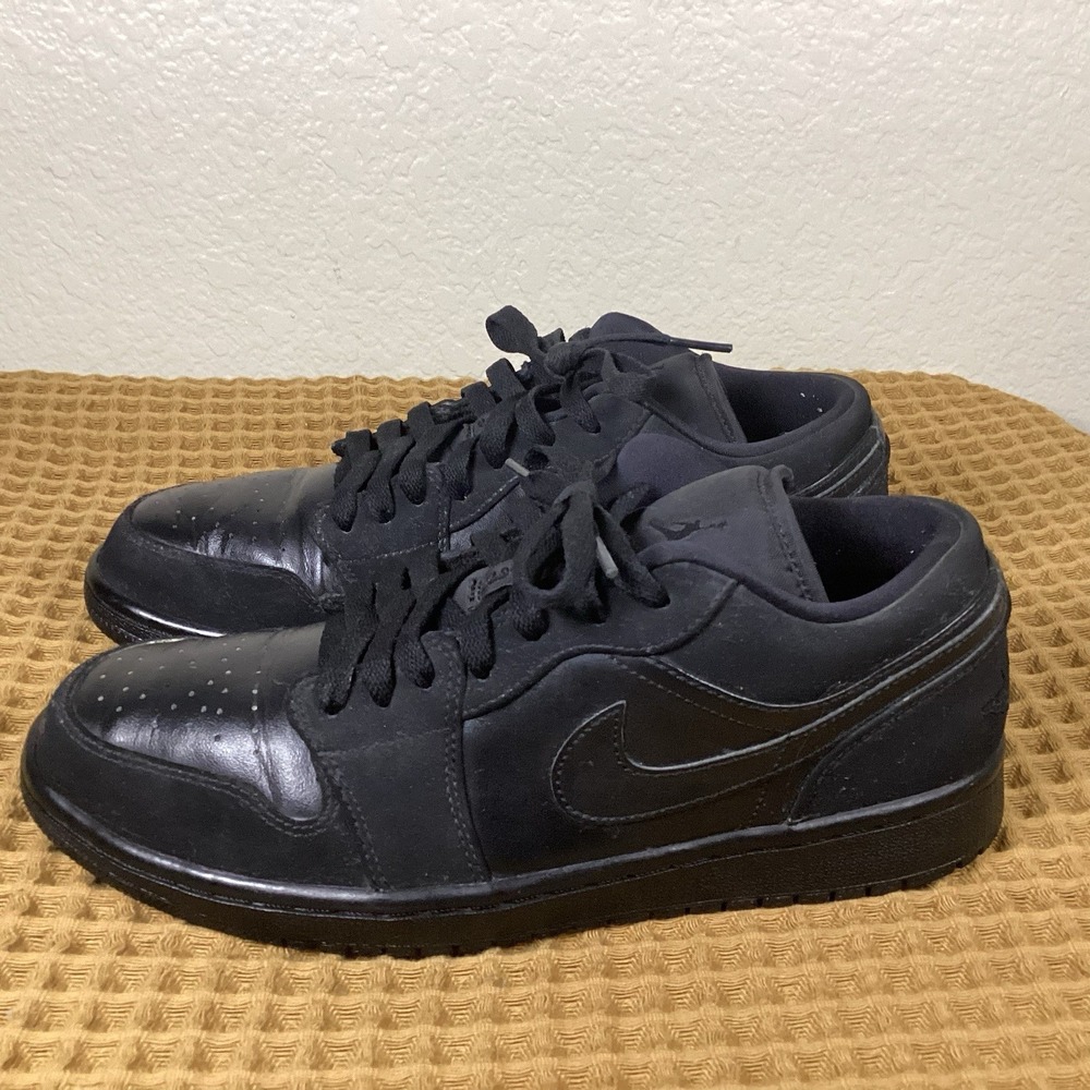 Nike Air Jordan 1 Mens Sz 9 Triple Black 553558-025 2016 Shoes Sneakers